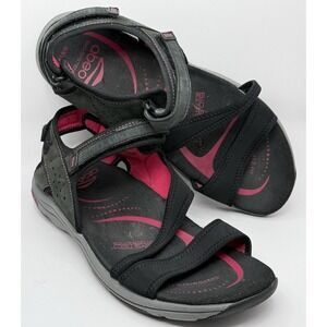 Abeo Women's Size 10 Comfort Sandals Orthotic Walking Black